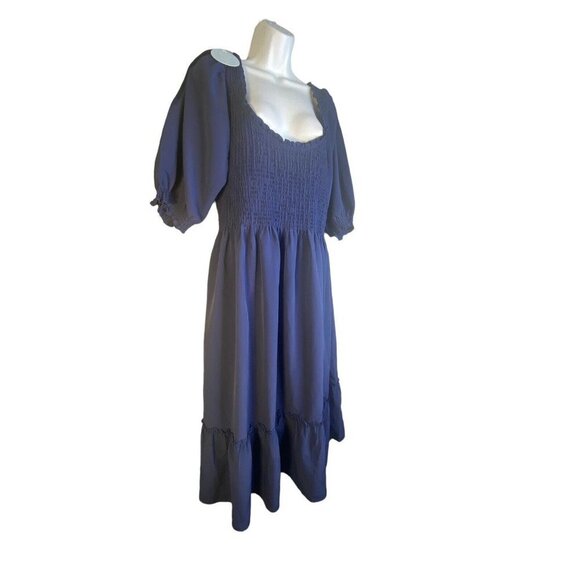 Hill House Womens The Louisa Nap Dress Wrinkle Resistant Navy Crepe Plus SZ‎ XXL - Picture 4 of 8